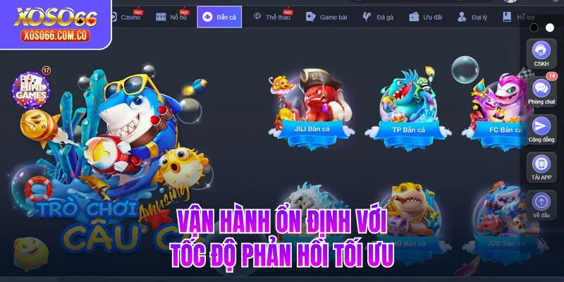 Vận hành ổn định với tốc độ phản hồi tối ưu